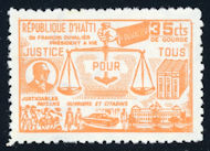 Image of Justice revenue tax stamp from the 1980s